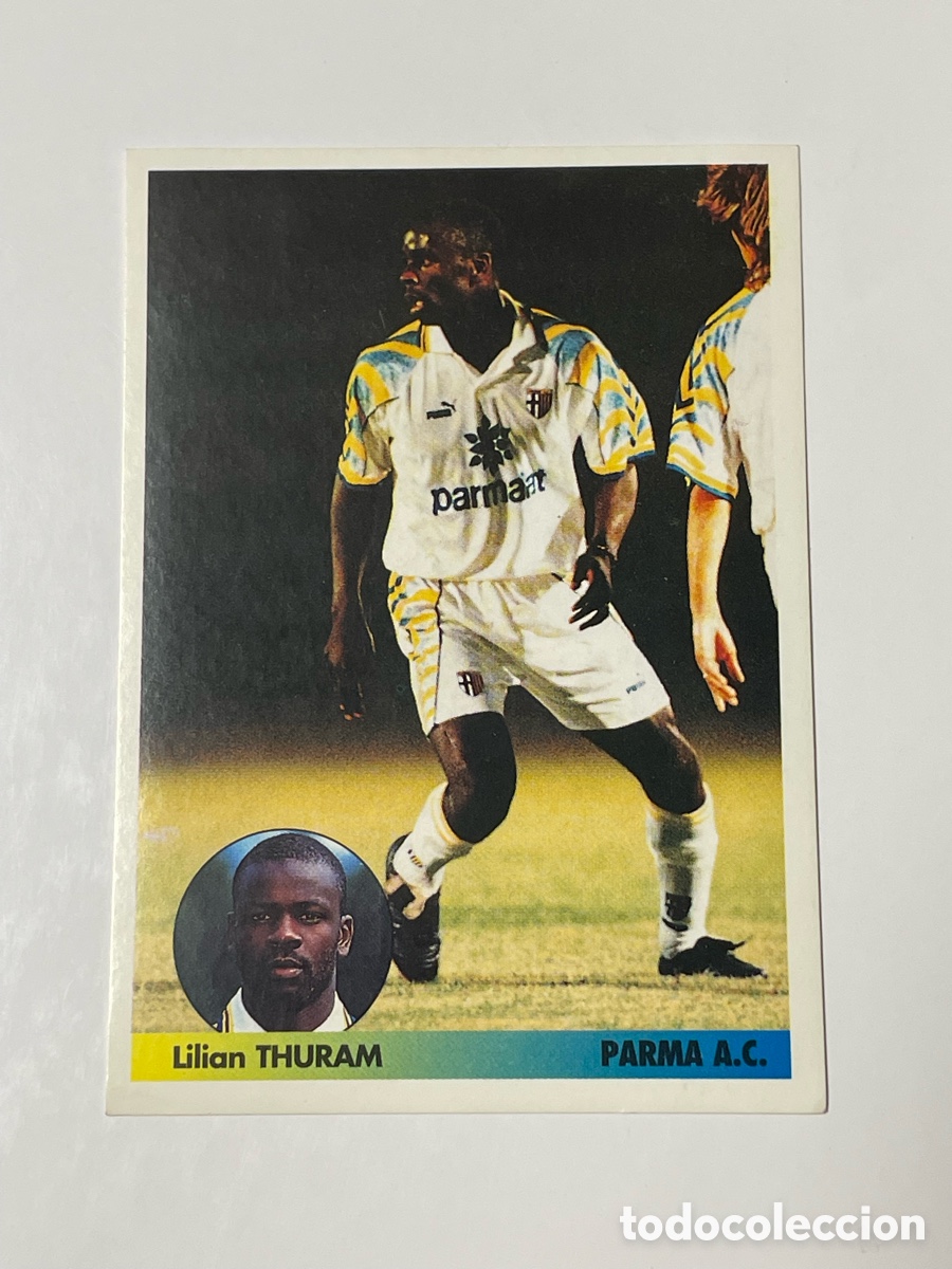 Cromos de F&uacute;tbol: Lilian Thuram Parma Panini Los mejores equipos de Europa 1996/97 #212