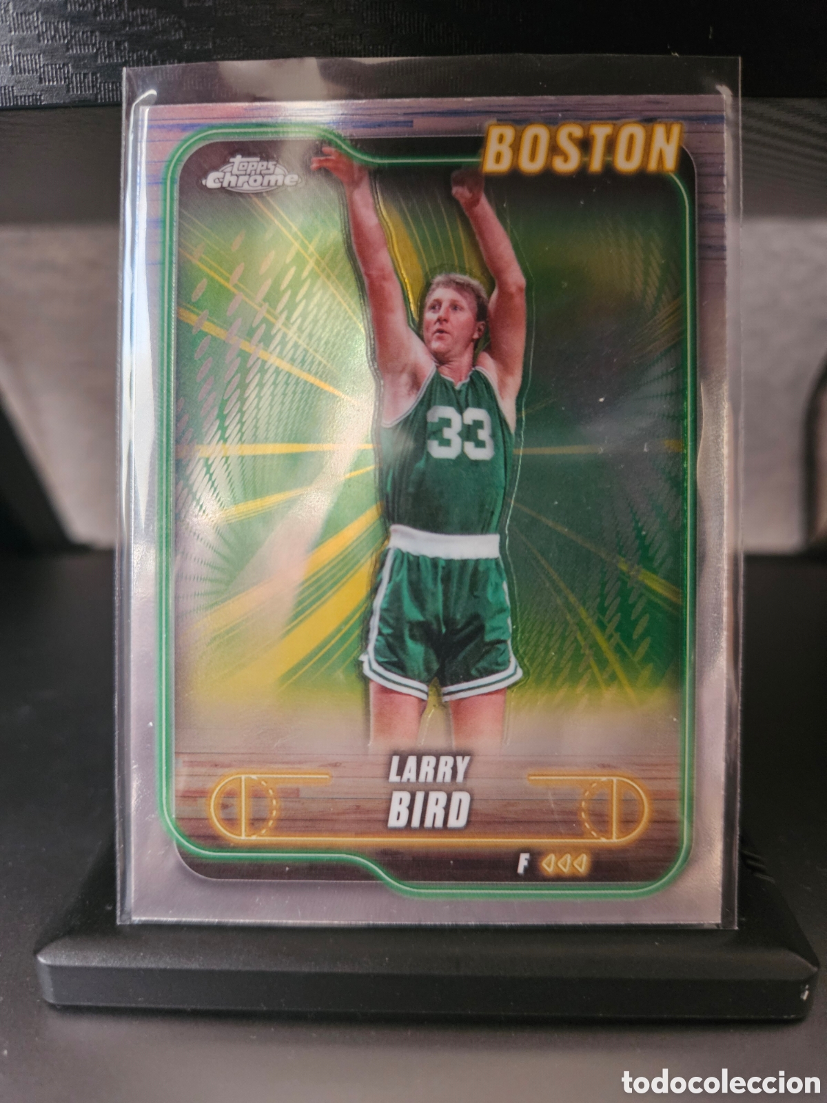 Cromos de F&uacute;tbol: Carta Larry Bird Topps Chrome NBA (Boston Celtics)