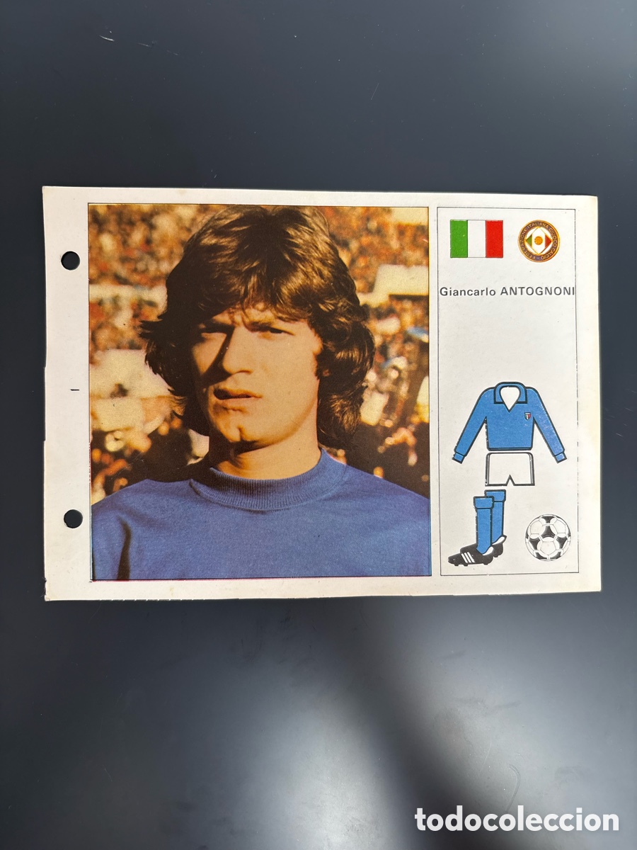 Cromos de F&uacute;tbol: ANTOGNONI 95 ITALIA Ficha Cromo Estrellas del Mundial 82 1982 . 13 x 18 cm