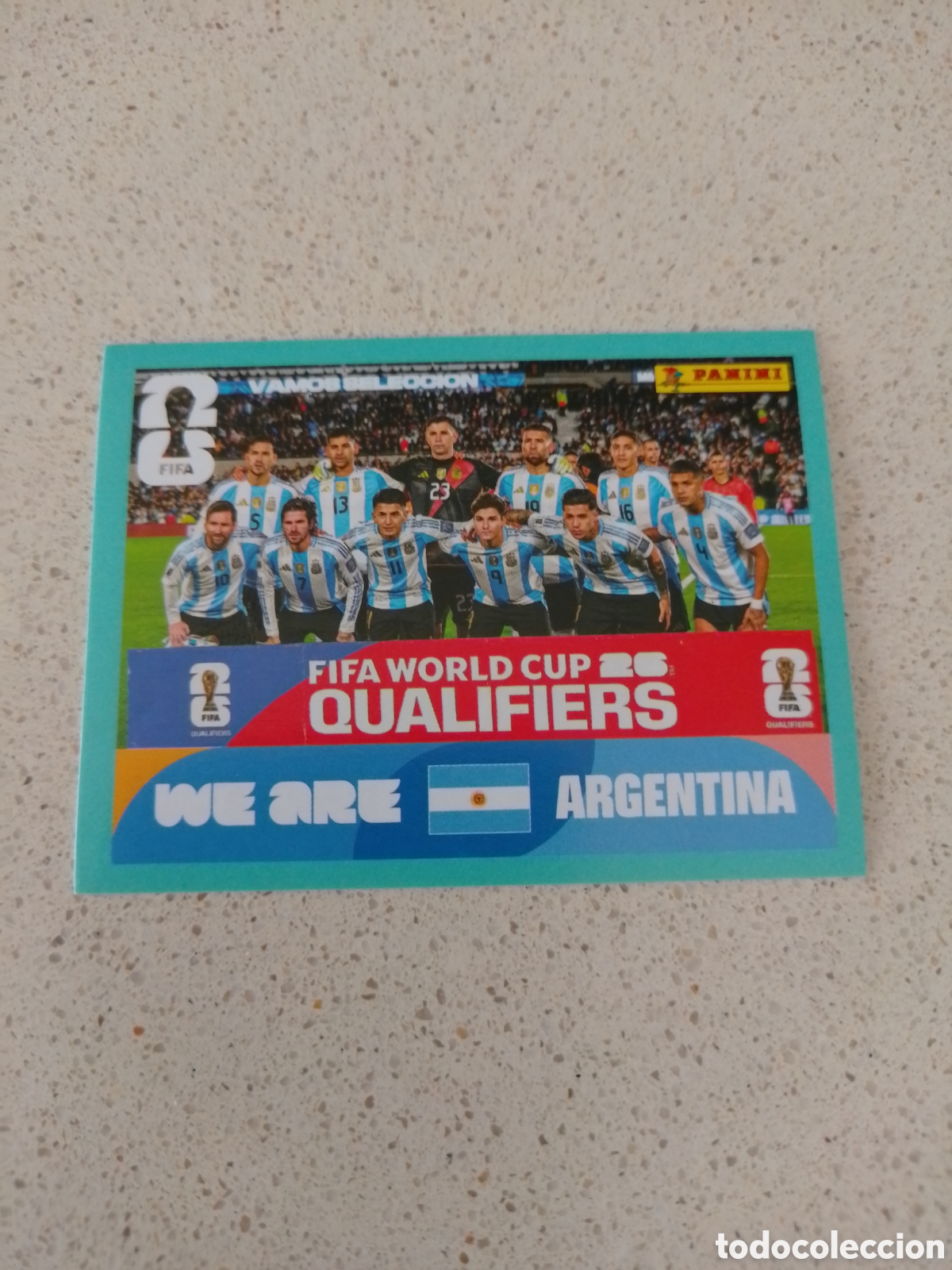 Cromos de F&uacute;tbol: CROMO NUMERO 13 EQUIPO ARGENTINA . MUNDIAL 2026. PANINI.