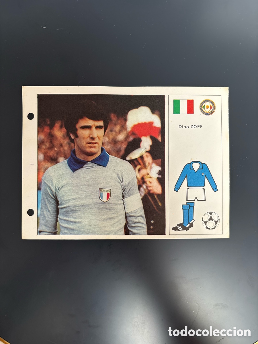 Cromos de F&uacute;tbol: DINO ZOFF 92 ITALIA Ficha Cromo Estrellas del Mundial 82 1982 . 13 x 18 cm