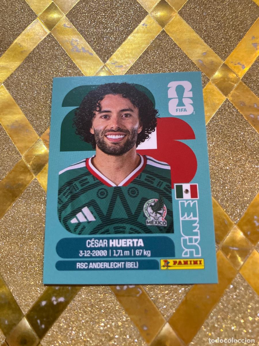 Cromos de F&uacute;tbol: CROMO DE F&Uacute;TBOL NUMERO MEX 20 CESAR HUERTA MEXICO MUNDIAL 2026 MEXICO-EEUU-CANADA PANINI !
