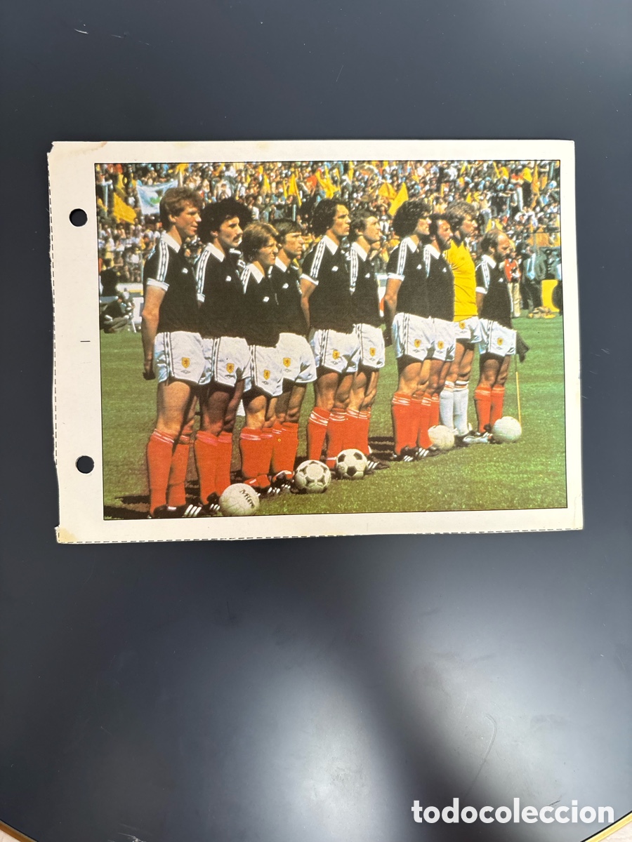 Cromos de F&uacute;tbol: Seleccion Escocia 52 Ficha Cromo Estrellas del Mundial 82 1982 . 13 x 18 cm