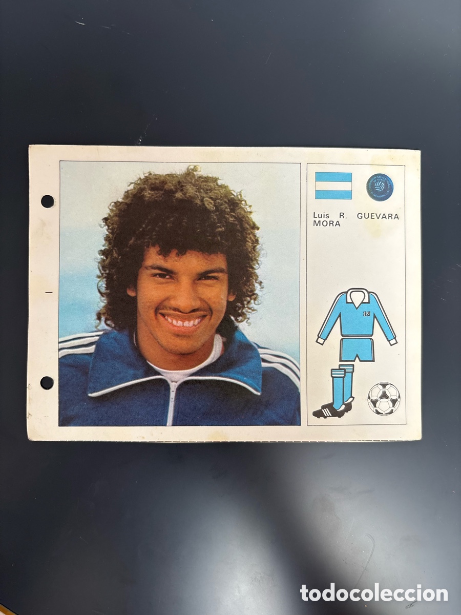Cromos de F&uacute;tbol: DIF&Iacute;CIL - GUEVARA 50 EL SALVADOR Ficha Cromo Estrellas del Mundial 82 1982 . 13 x 18 cm