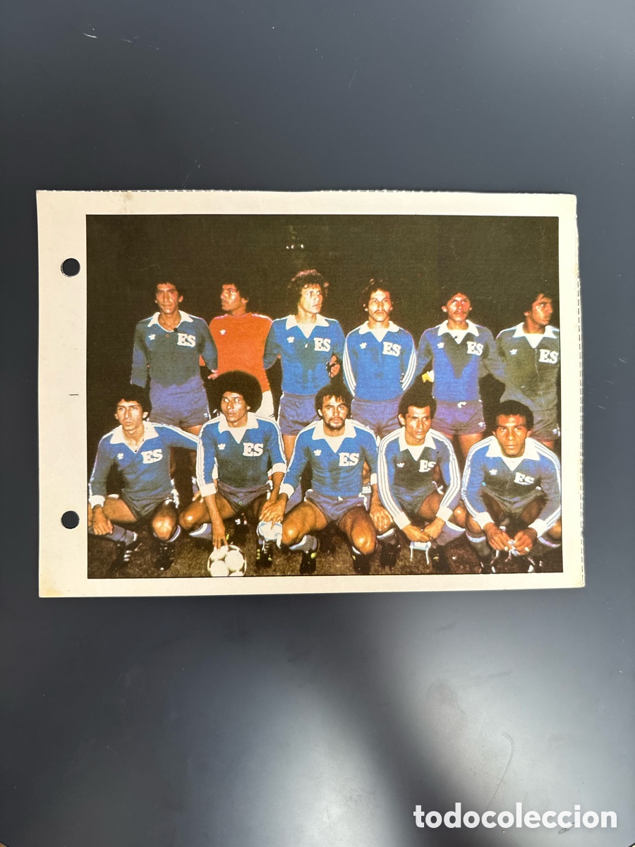 Cromos de F&uacute;tbol: MUY DIFICIL - SELECCI&Oacute;N EL SALVADOR 49 Ficha Cromo Estrellas del Mundial 82 1982 . 13 x 18 cm
