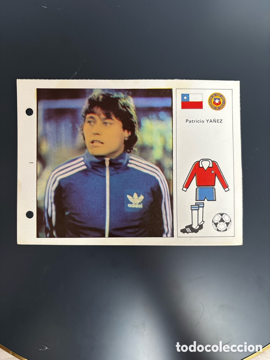 Cromos de F&uacute;tbol: PATRICIO PATO Y&Aacute;&Ntilde;EZ CHILE 48 Ficha Cromo Estrellas del Mundial 82 1982 . 13 x 18 cm