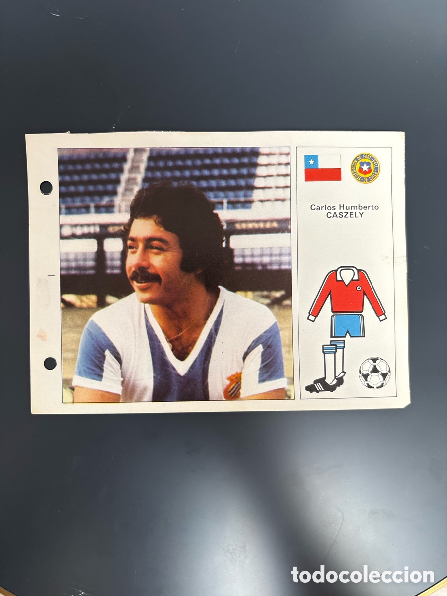 Cromos de F&uacute;tbol: MUY DIF&Iacute;CIL- CARLOS CASZELY 47 CHILE ESTRELLAS DEL MUNDIAL 82 CROMO FICHA 1982