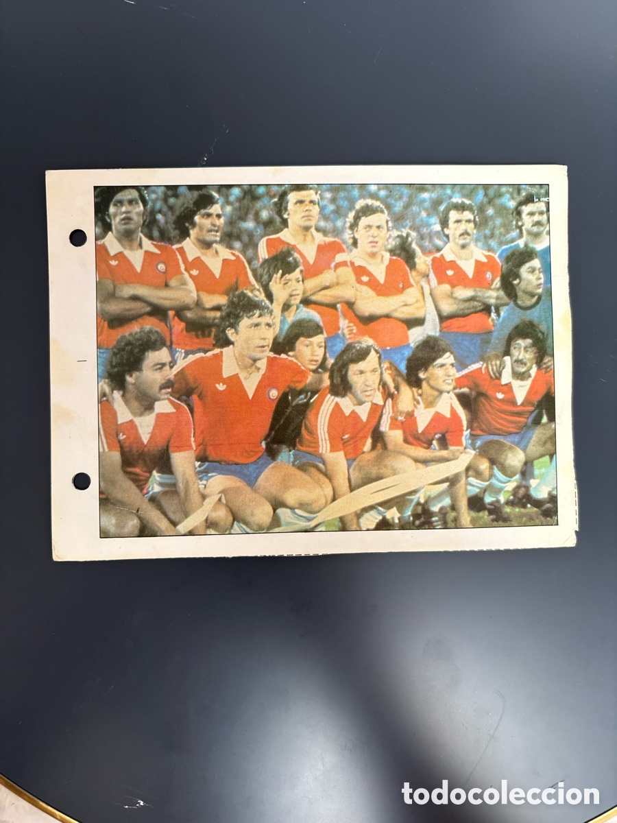 Cromos de Futebol: SELECCI&Oacute;N CHILE 45 Ficha Cromo Estrellas del Mundial 82 1982 . 13 x 18 cm