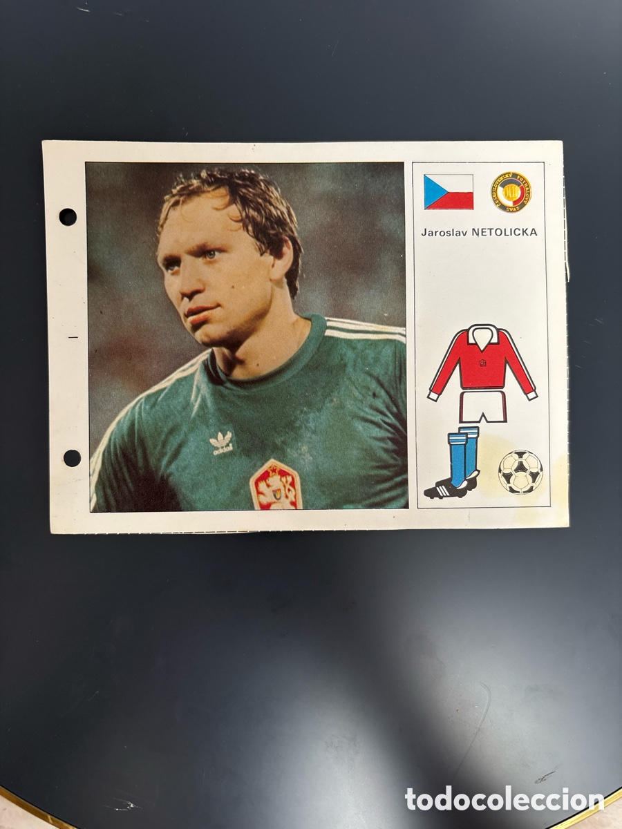 Cromos de Futebol: MUY DIF&Iacute;CIL - NETOLICKA 43 CHECOSLOVAQUIA Ficha Cromo Estrellas del Mundial 82 1982 . 13 x 18 cm