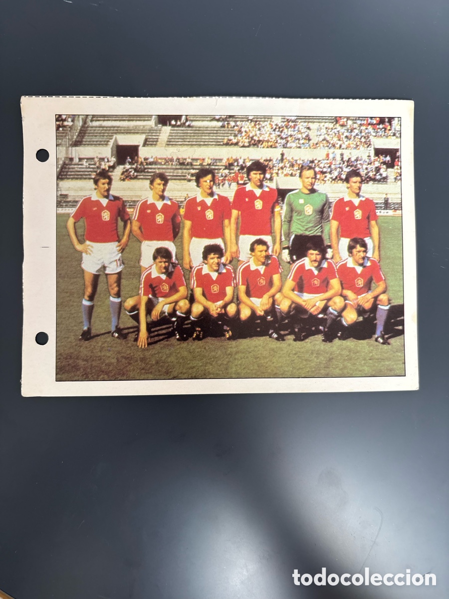 Cromos de Futebol: SELECCI&Oacute;N CHECOSLOVAQUIA 42 Ficha Cromo Estrellas del Mundial 82 1982 . 13 x 18 cm