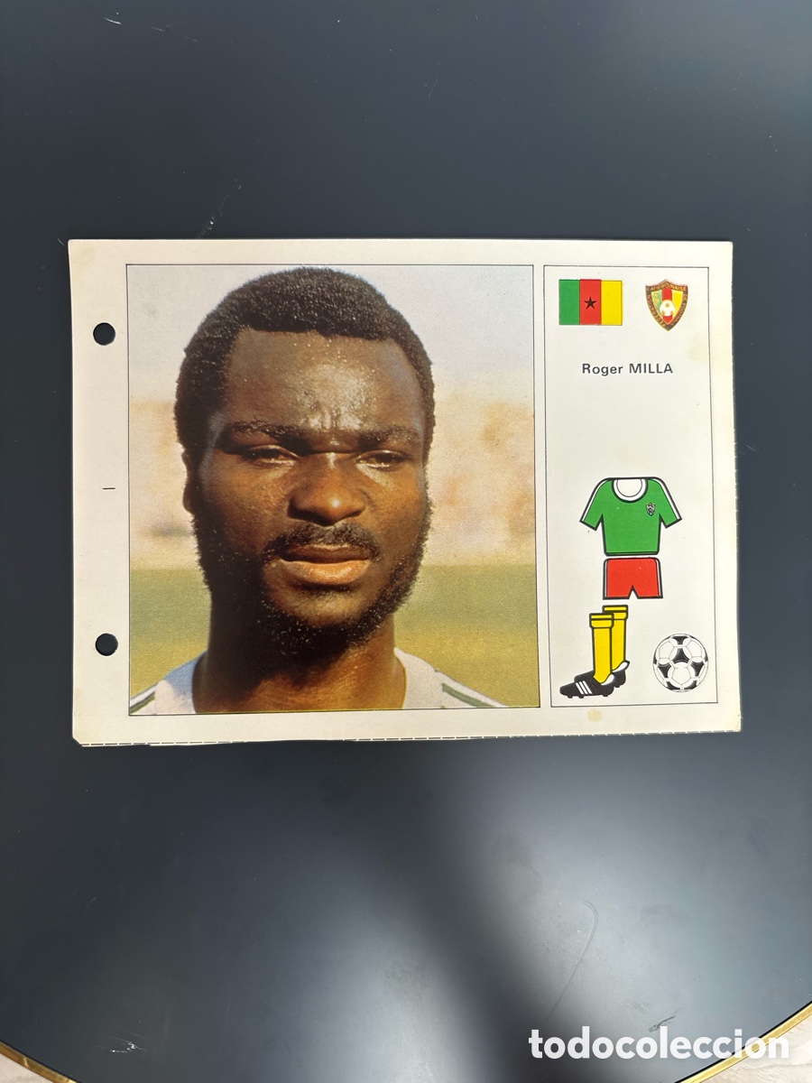 Cromos de Futebol: M&Iacute;TICO ROGER MILLA CAMER&Uacute;N 41 Ficha Cromo Estrellas del Mundial 82 1982 . 13 x 18 cm
