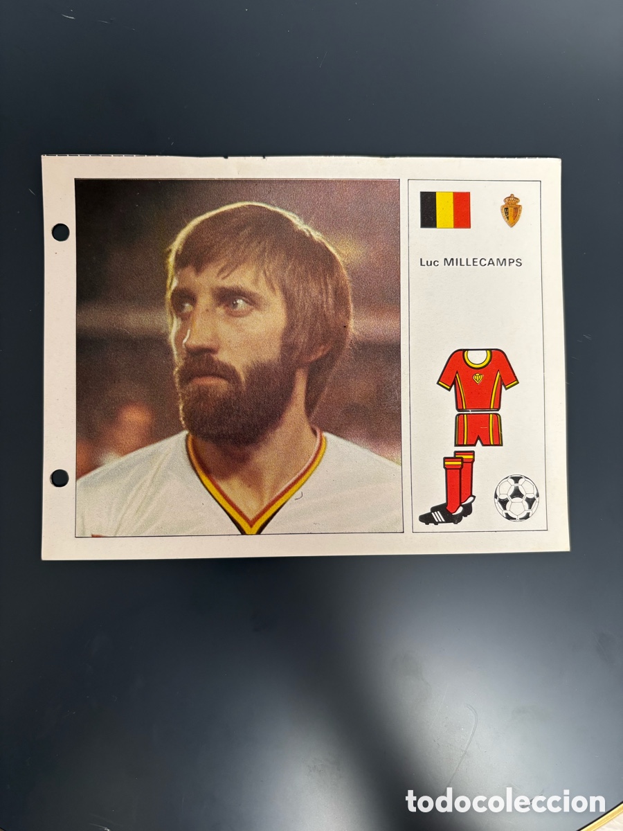 Cromos de F&uacute;tbol: MILLECAMPS B&Eacute;LGICA 29 Ficha Cromo Estrellas del Mundial 82 1982 . 13 x 18 cm