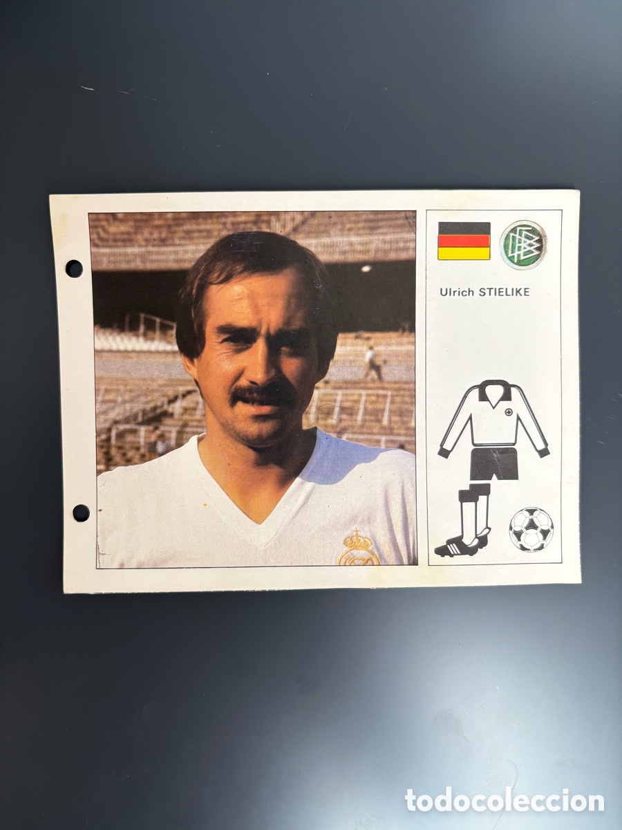 Cromos de F&uacute;tbol: STIELIKE 4 Alemania Ficha Cromo Estrellas del Mundial 82 1982 . 13 x 18 cm