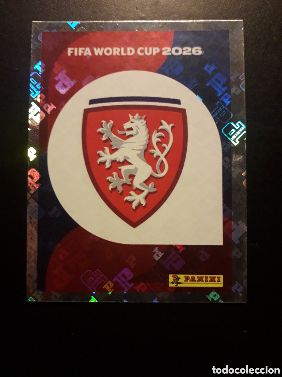 Cromos de F&uacute;tbol: ESCUDO REP CHECA/CHEQUIA CZE 1 MUNDIAL F&Uacute;TBOL 2026 FIFA WORLD CUP PANINI SIN PEGAR PEDIDO M&Iacute;NIMO 3&euro;.