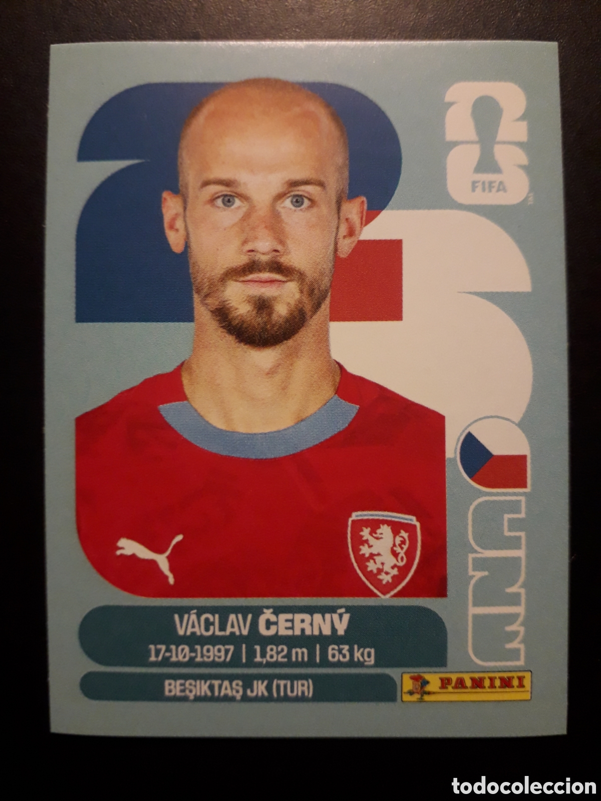 Football Stickers: ČERN&Yacute; REP CHECA/CHEQUIA CZE 18 MUNDIAL F&Uacute;TBOL 2026 FIFA WORLD CUP PANINI SIN PEGAR PEDIDO M&Iacute;NIMO 3&euro;.