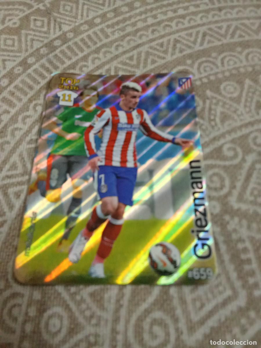 Cromos de F&uacute;tbol: 659 Griezmann 11 top 2016 rayas diagonales las fichas de la liga 2016