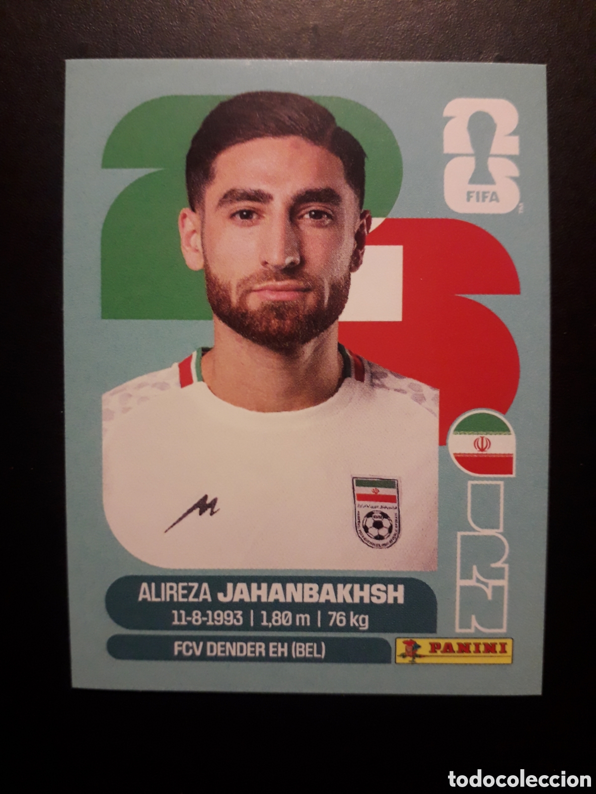 Cromos de F&uacute;tbol: JAHANBAKHSH IR&Aacute;N IRN 19 MUNDIAL F&Uacute;TBOL 2026 FIFA WORLD CUP PANINI SIN PEGAR PEDIDO M&Iacute;NIMO 3&euro;