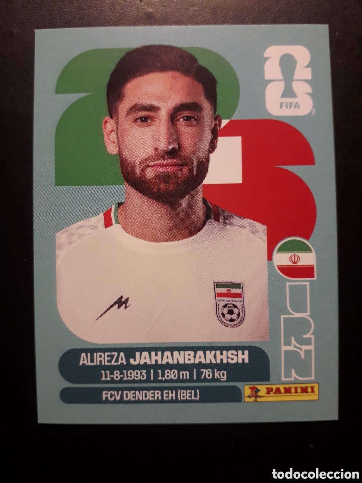 Cromos de F&uacute;tbol: JAHANBAKHSH IR&Aacute;N IRN 19 MUNDIAL F&Uacute;TBOL 2026 FIFA WORLD CUP PANINI SIN PEGAR PEDIDO M&Iacute;NIMO 3&euro;