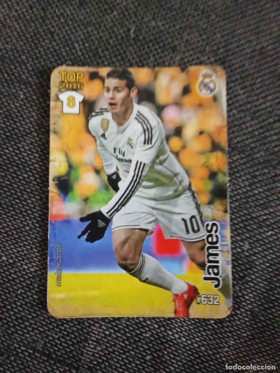 Cromos de F&uacute;tbol: 632 james Rodr&iacute;guez 8 top rayas diagonales las fichas de la liga 2016