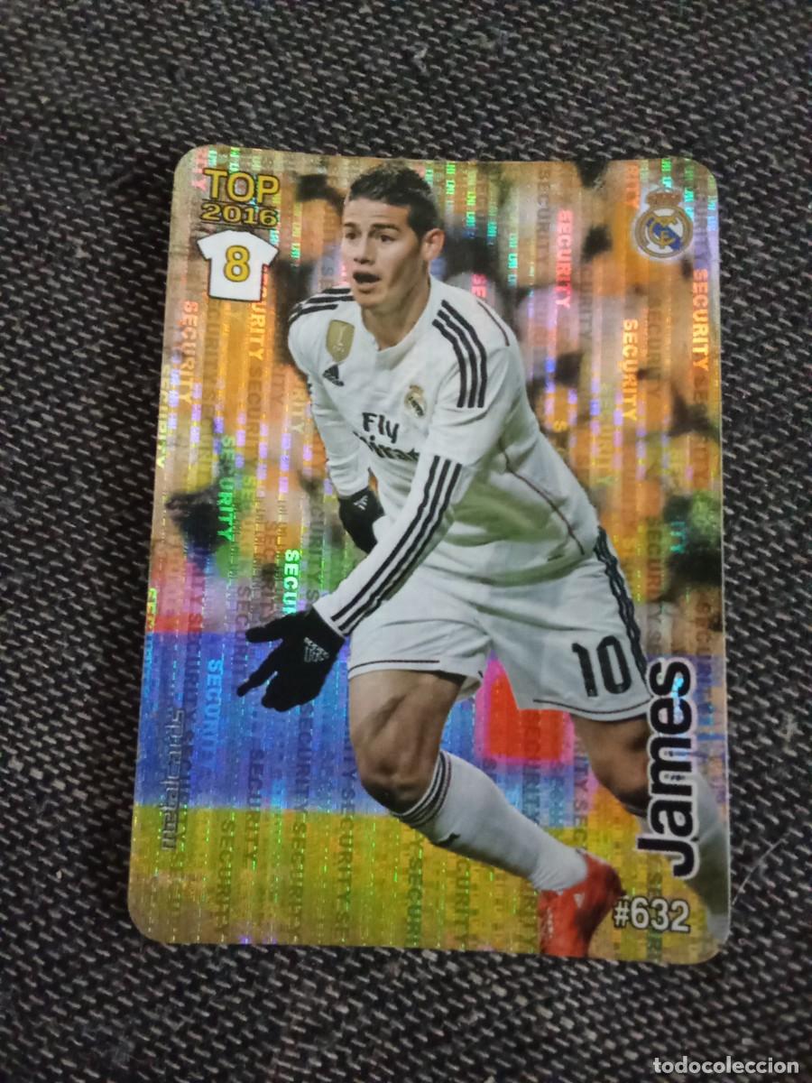 Cromos de F&uacute;tbol: 632 james Rodr&iacute;guez 8 top rayas security las fichas de la liga 2016
