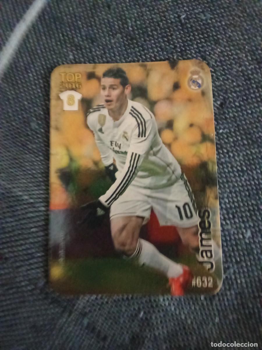 Cromos de F&uacute;tbol: 632 james Rodr&iacute;guez 8 top brillo liso dorado las fichas de la liga 2016
