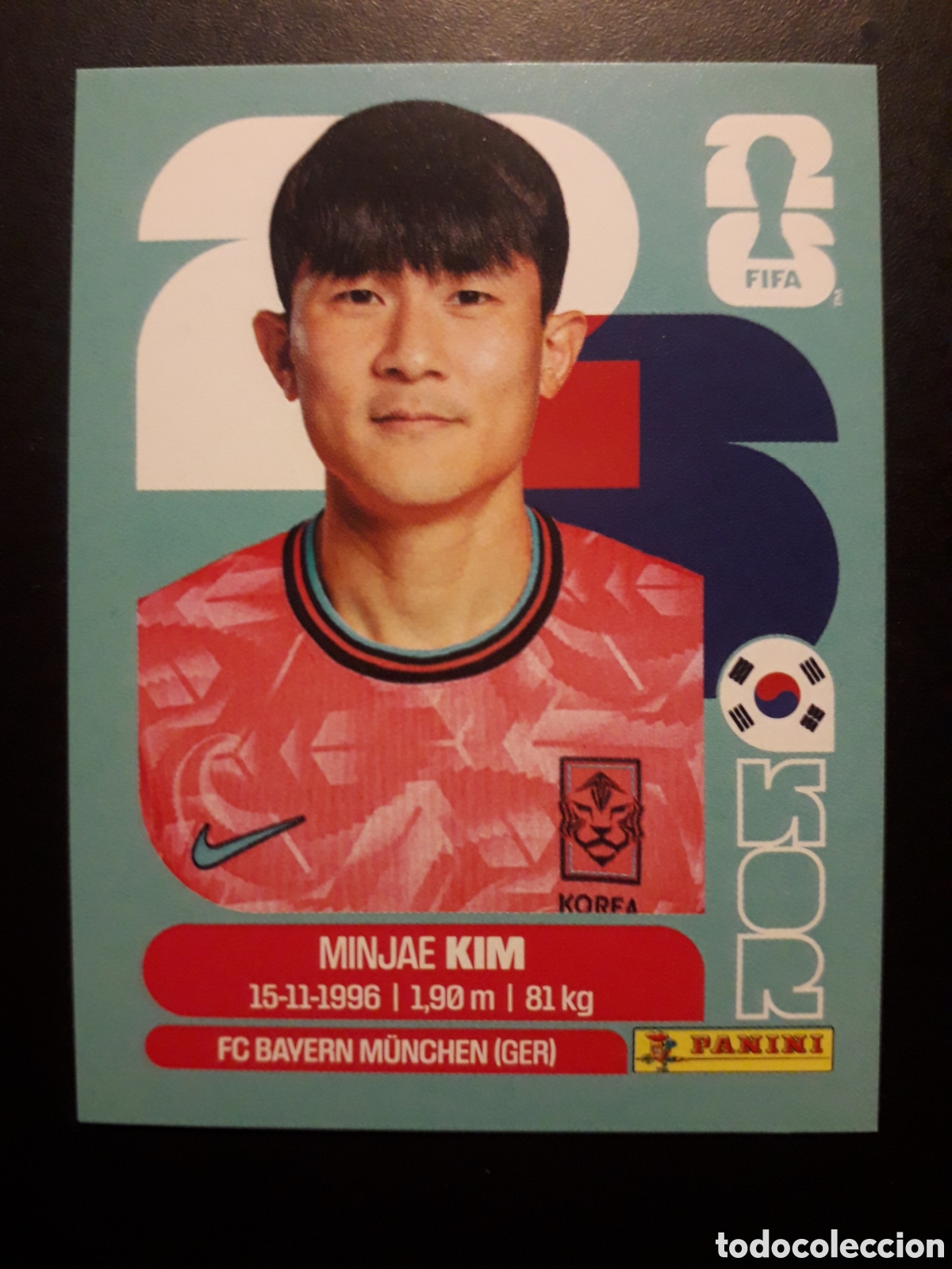 Cromos de F&uacute;tbol: KIM COREA DEL SUR KOR 4 MUNDIAL F&Uacute;TBOL 2026 FIFA WORLD CUP PANINI SIN PEGAR PEDIDO M&Iacute;NIMO 3&euro;
