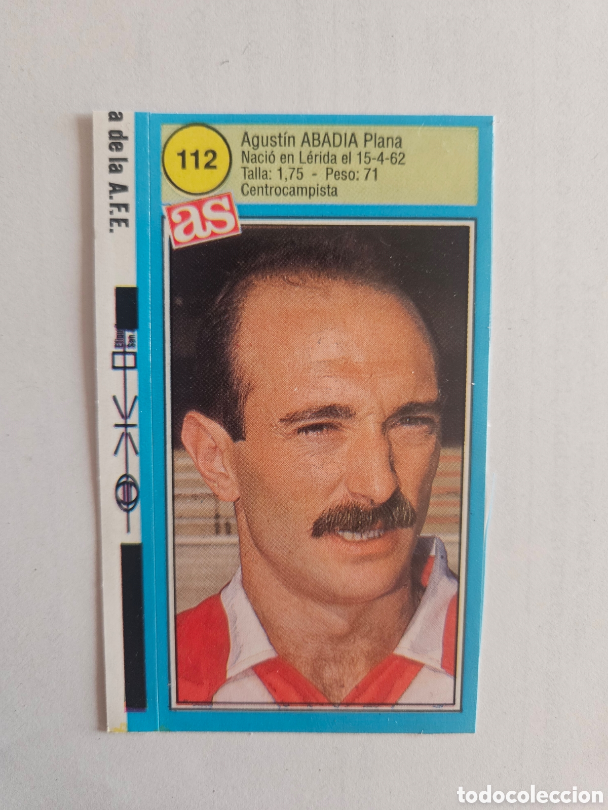 Figurine di Calcio: ABADIA LOGRO&Ntilde;ES AS 1990 1991 CROMO FUTBOL LIGA 90 91 - SIN PEGAR - 112