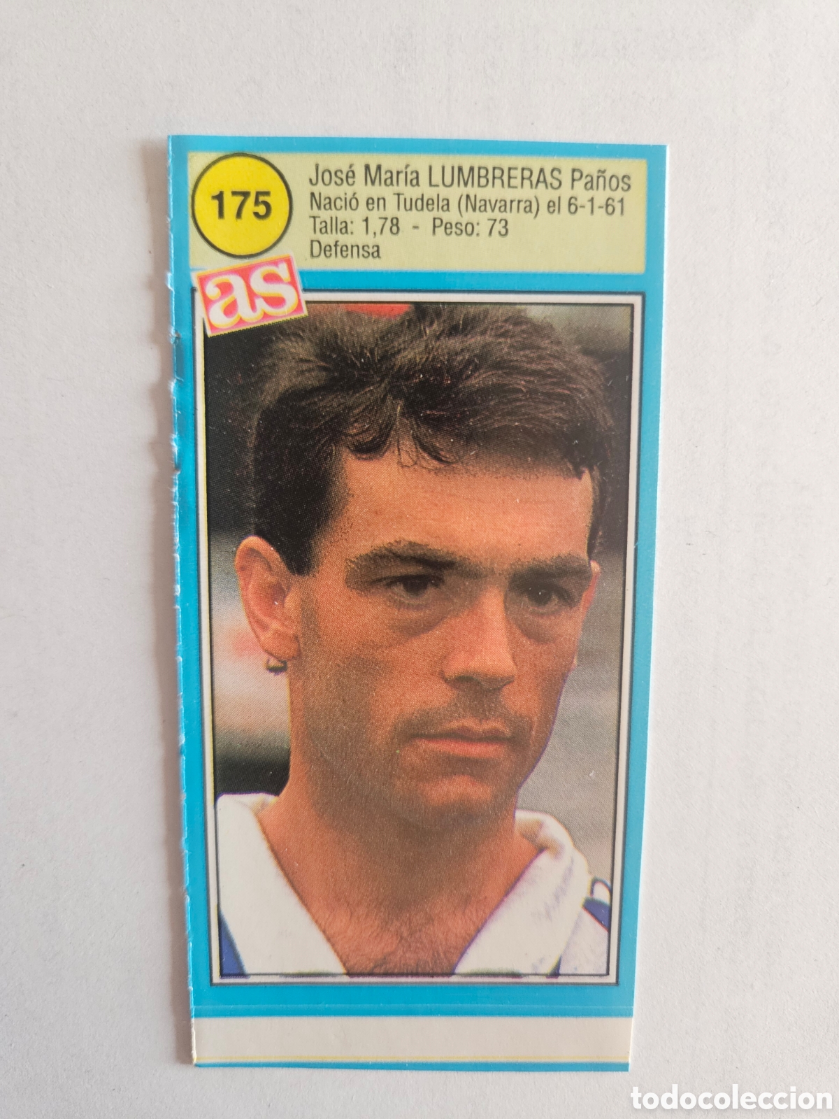 Football Stickers: LUMBRERAS REAL SOCIEDAD AS 1990 1991 CROMO FUTBOL LIGA 90 91 - SIN PEGAR - 175