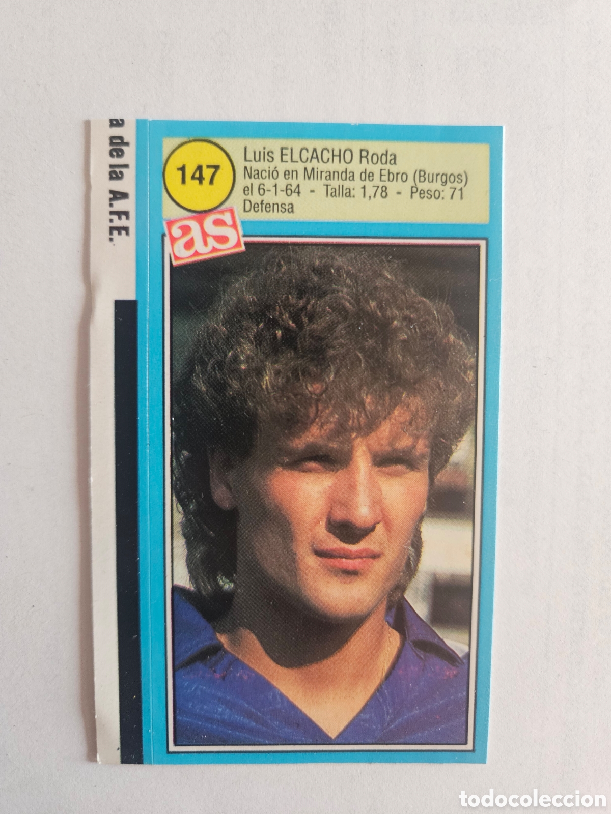 Figurine di Calcio: ELCACHO OVIEDO AS 1990 1991 CROMO FUTBOL LIGA 90 91 - SIN PEGAR - 147