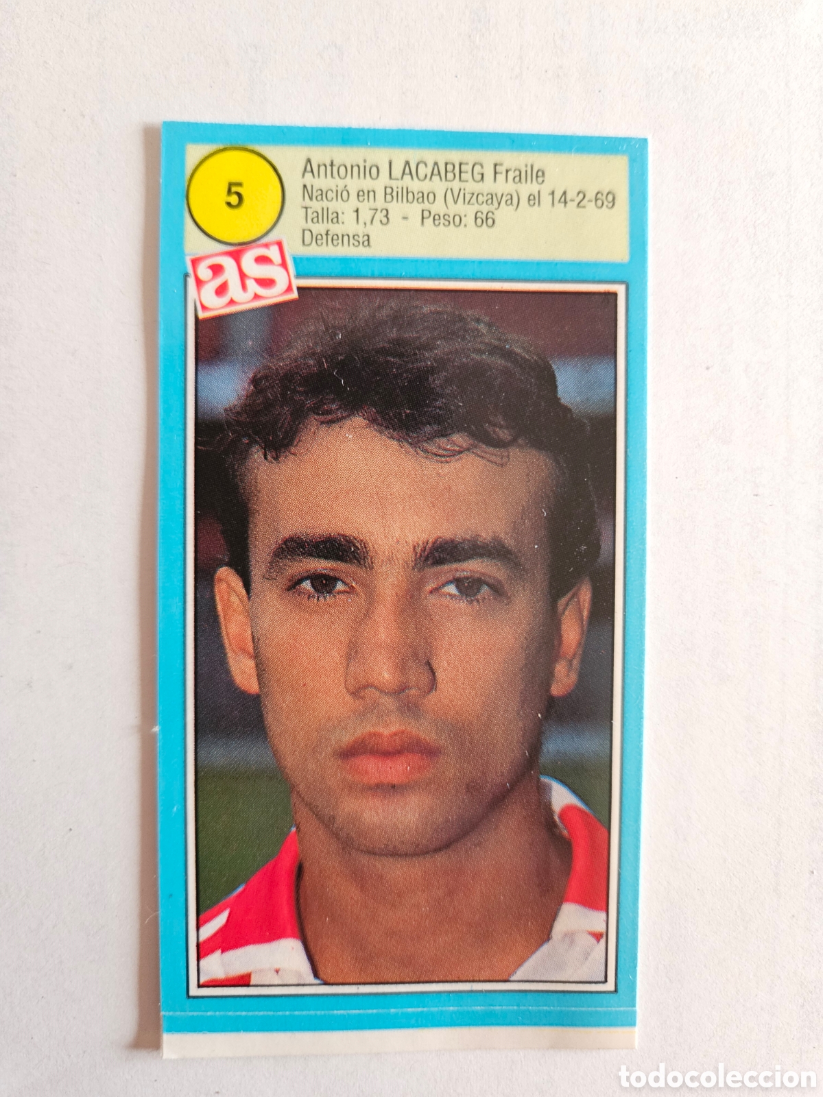 Cromos de F&uacute;tbol: LACABEG BILBAO AS 1990 1991 CROMO FUTBOL LIGA 90 91 - SIN PEGAR - 5