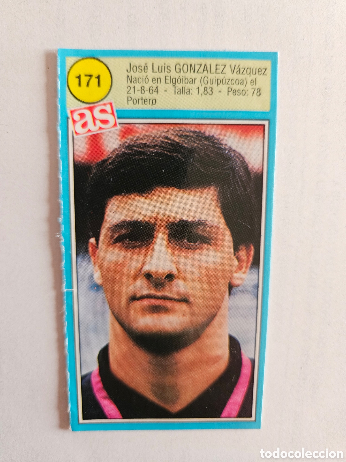 Cromos de F&uacute;tbol: GONZALEZ REAL SOCIEDAD AS 1990 1991 CROMO FUTBOL LIGA 90 91 - SIN PEGAR - 171