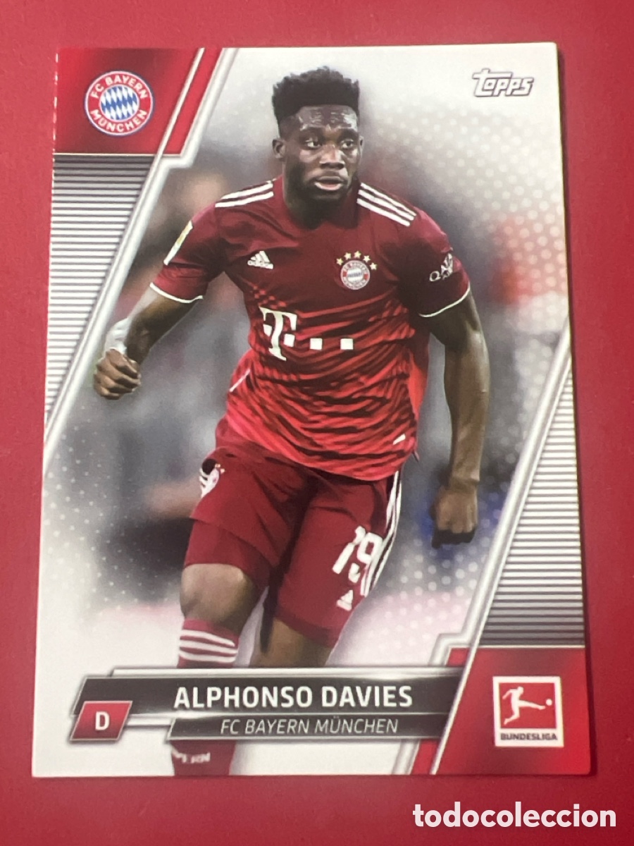 Cromos de F&uacute;tbol: C299. 151 ALPHONSO DAVIES BAYERN MUNICH CROMO FUTBOL TOPPS BUNDESLIGA 21-22 LIGA ALEMANIA 2021-2022