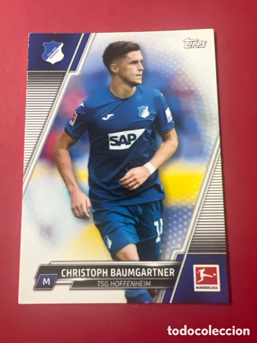 Cromos de F&uacute;tbol: 94 CHRISTOPH BAUMGARTNER TSG HOFFENHEIM CROMO FUTBOL TOPPS BUNDESLIGA 21-22 LIGA ALEMANIA 2021-2022