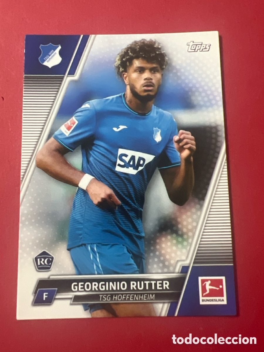 Cromos de F&uacute;tbol: C317. 96 GEORGINO RUTTER TSG HOFFENHEIM CROMO FUTBOL TOPPS BUNDESLIGA 21-22 LIGA ALEMANIA 2021-2022