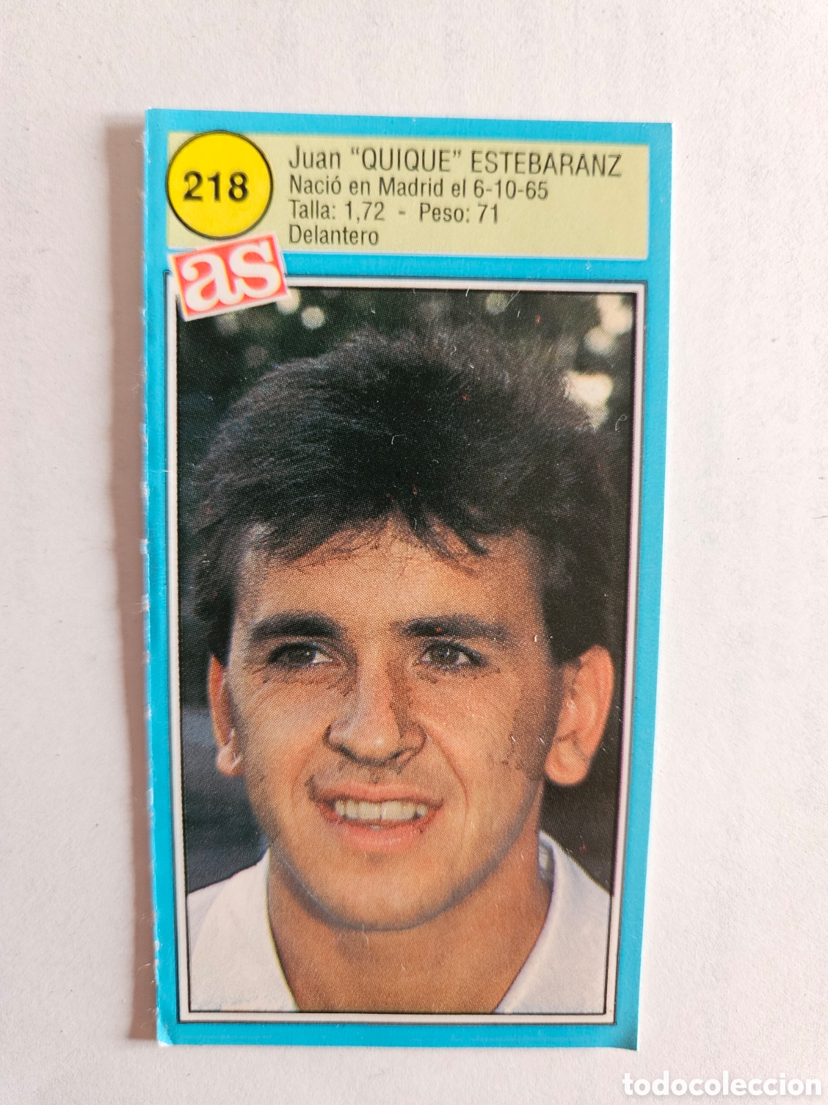 Cromos de F&uacute;tbol: QUIQUE ESTEBARANZ TENERIFE AS 1990 1991 CROMO FUTBOL LIGA 90 91 SIN PEGAR - 218