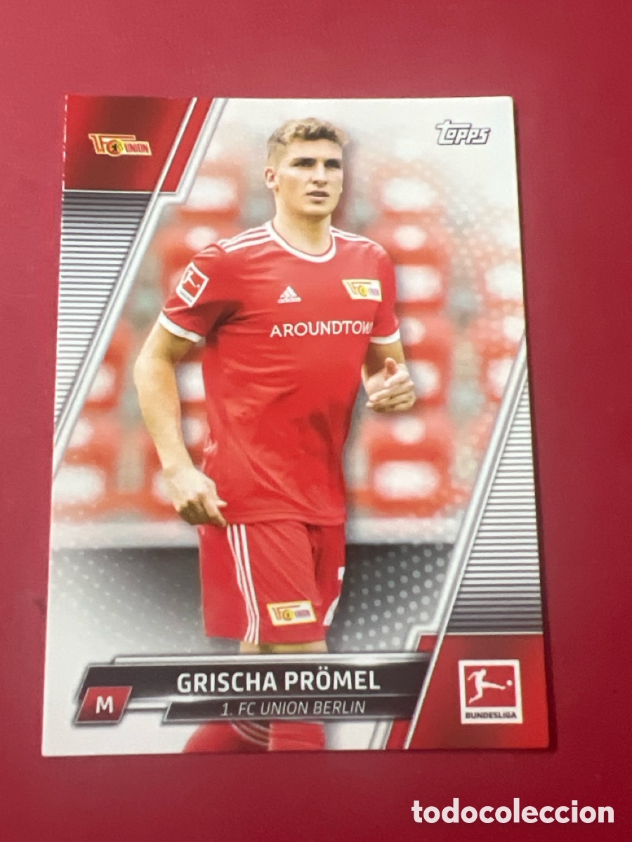 Cromos de F&uacute;tbol: C331. 28 GRISCHA PROMEL UNION BERLIN CROMO FUTBOL TOPPS BUNDESLIGA 21-22 LIGA ALEMANIA 2021-2022