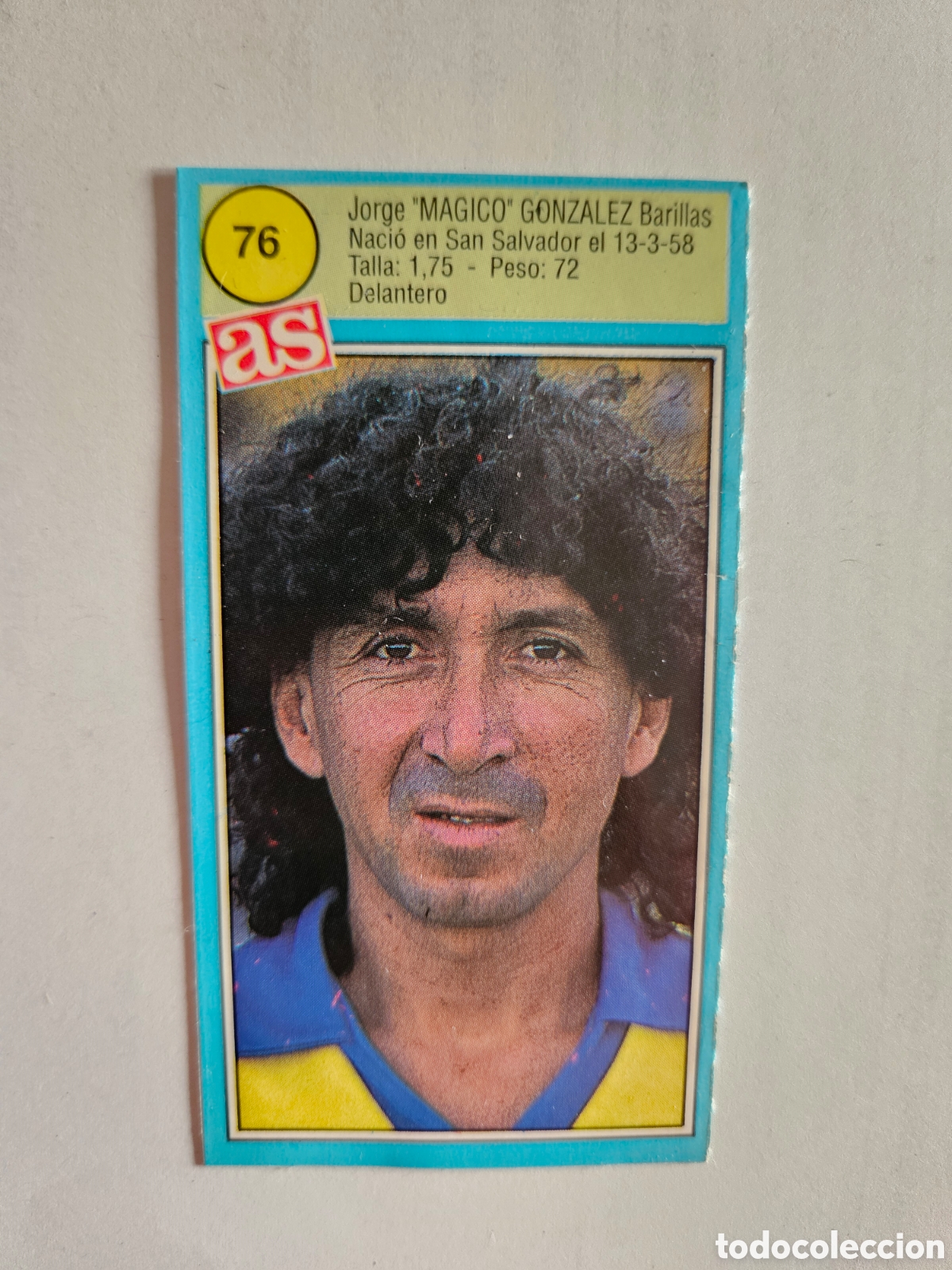 Cromos de F&uacute;tbol: 76 MAGICO GONZALEZ CADIZ AS 1990 1991 CROMO FUTBOL LIGA 90 91 - SIN PEGAR -