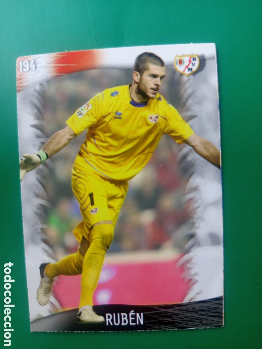 Football Stickers: ❇️ CROMO CARD ⚽ RUB&Eacute;N RAYO VALLECANO 194 FICHAS LIGA QUIZ GAME 2014 13 14 2013 MUNDICROMO ❇️
