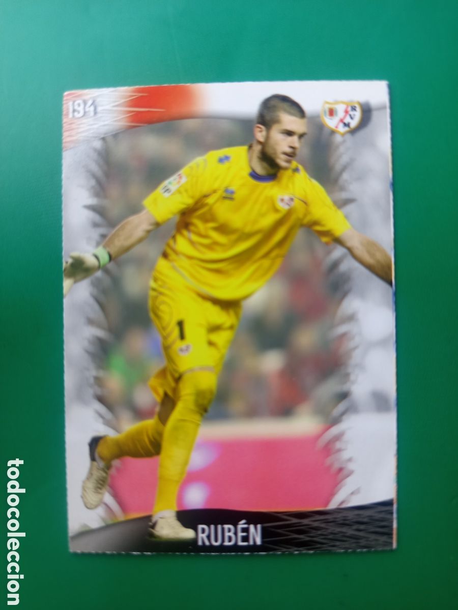 Football Stickers: ❇️ CROMO CARD ⚽ RUB&Eacute;N RAYO VALLECANO 194 FICHAS LIGA QUIZ GAME 2014 13 14 2013 MUNDICROMO ❇️