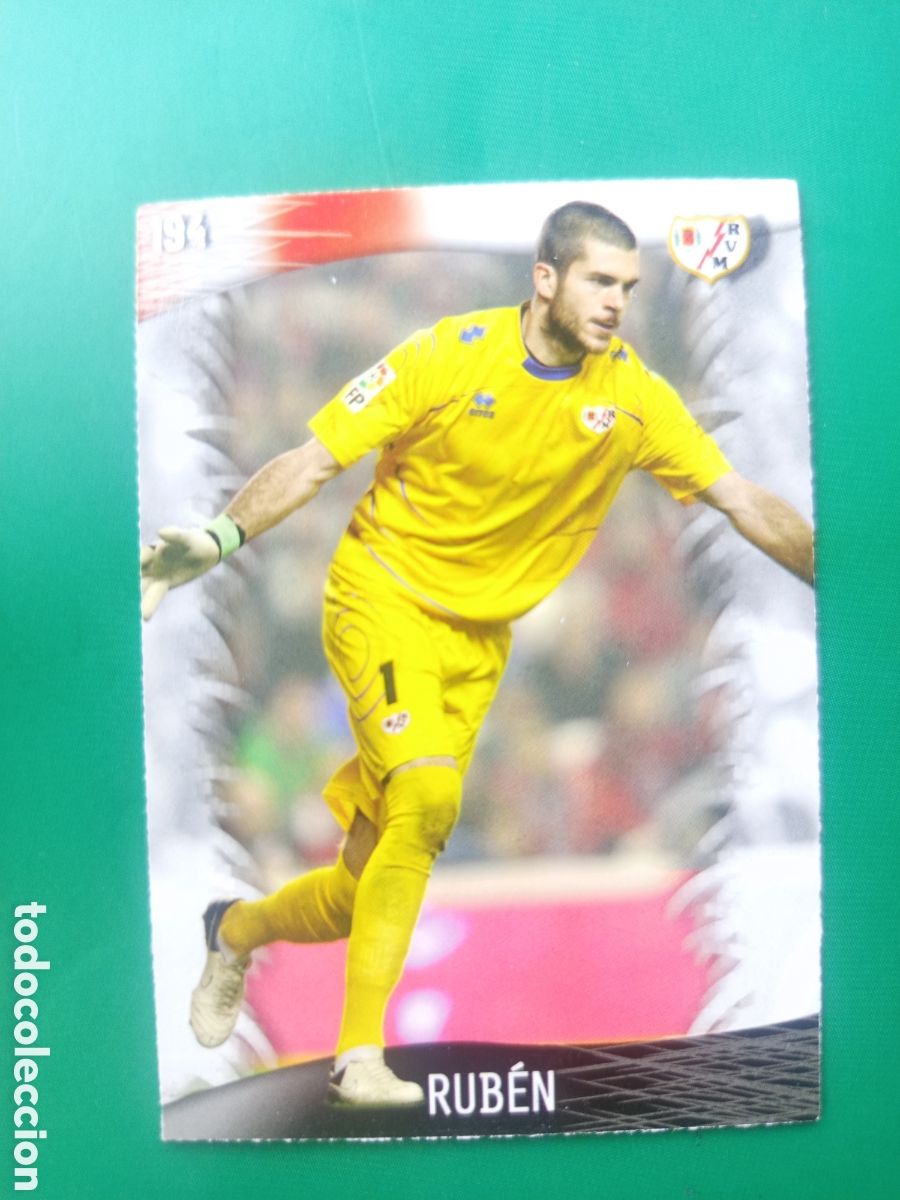 Football Stickers: ❇️ CROMO CARD ⚽ RUB&Eacute;N RAYO VALLECANO 194 FICHAS LIGA QUIZ GAME 2014 13 14 2013 MUNDICROMO ❇️