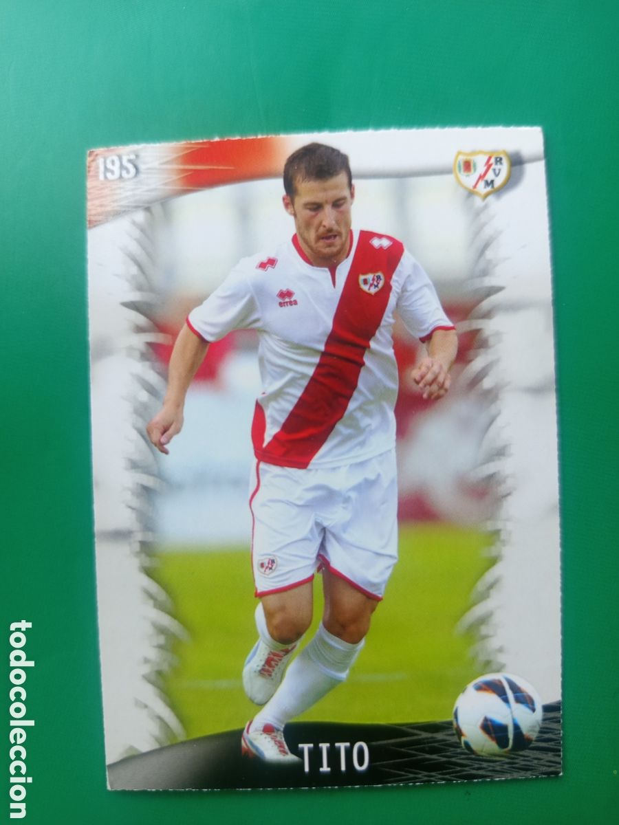 Football Stickers: ❇️ CROMO CARD ⚽ TITO RAYO VALLECANO 195 FICHAS LIGA QUIZ GAME 2014 13 14 2013 MUNDICROMO ❇️