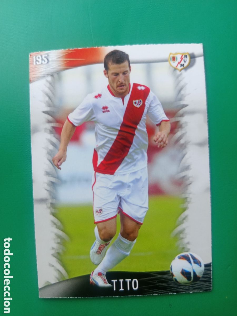 Football Stickers: ❇️ CROMO CARD ⚽ TITO RAYO VALLECANO 195 FICHAS LIGA QUIZ GAME 2014 13 14 2013 MUNDICROMO ❇️