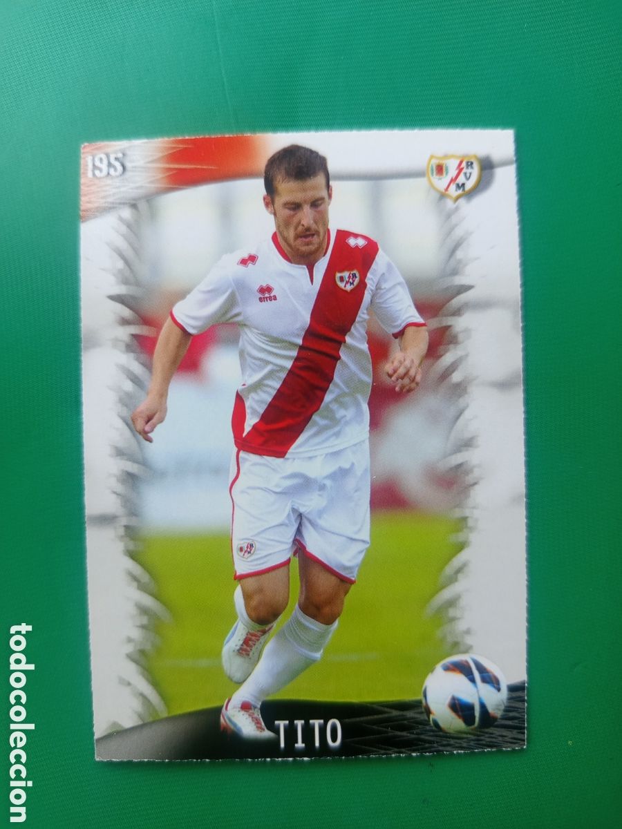 Football Stickers: ❇️ CROMO CARD ⚽ TITO RAYO VALLECANO 195 FICHAS LIGA QUIZ GAME 2014 13 14 2013 MUNDICROMO ❇️
