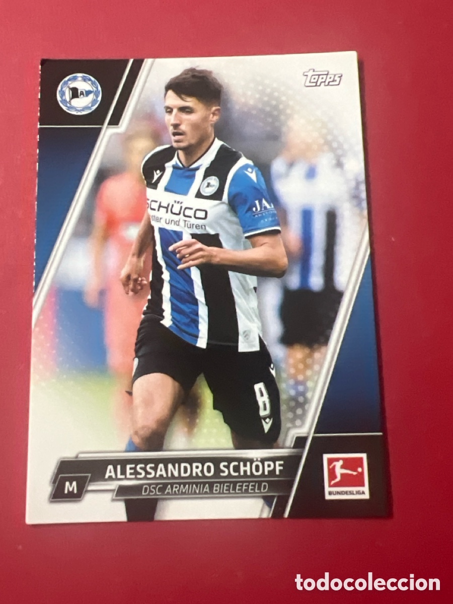 Cromos de Futebol: C341. 2021-22 Topps Bundesliga Alessandro Schopf Arminia Bielefeld Speckle Foil #38