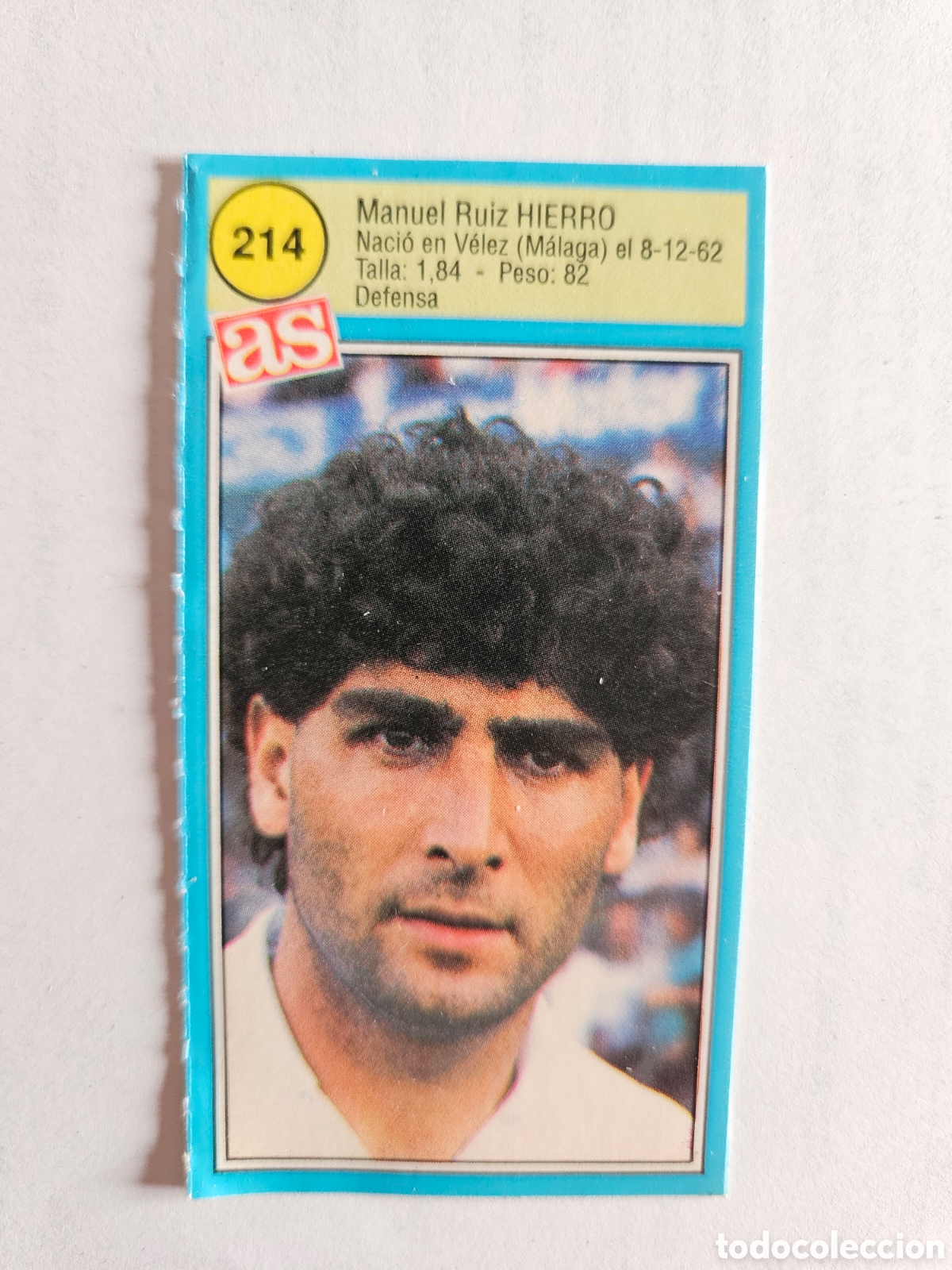 Cromos de F&uacute;tbol: HIERRO TENERIFE AS 1990 1991 CROMO FUTBOL LIGA 90 91 - SIN PEGAR - 214
