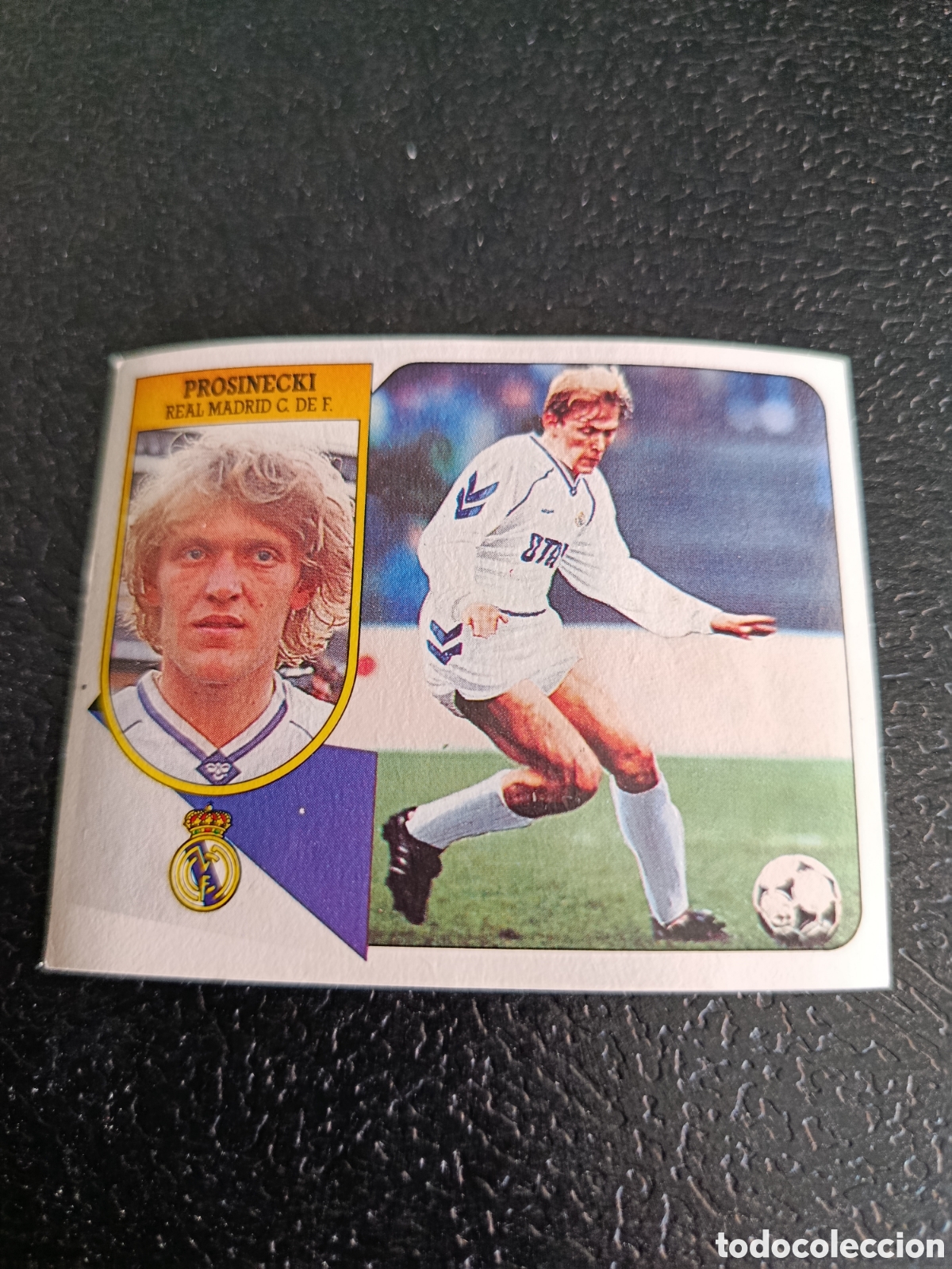 Cromos de F&uacute;tbol: PROSINECKI REAL MADRID COLOCA LIGA ESTE 1991/92 91 92 CARTON DESPEGADO