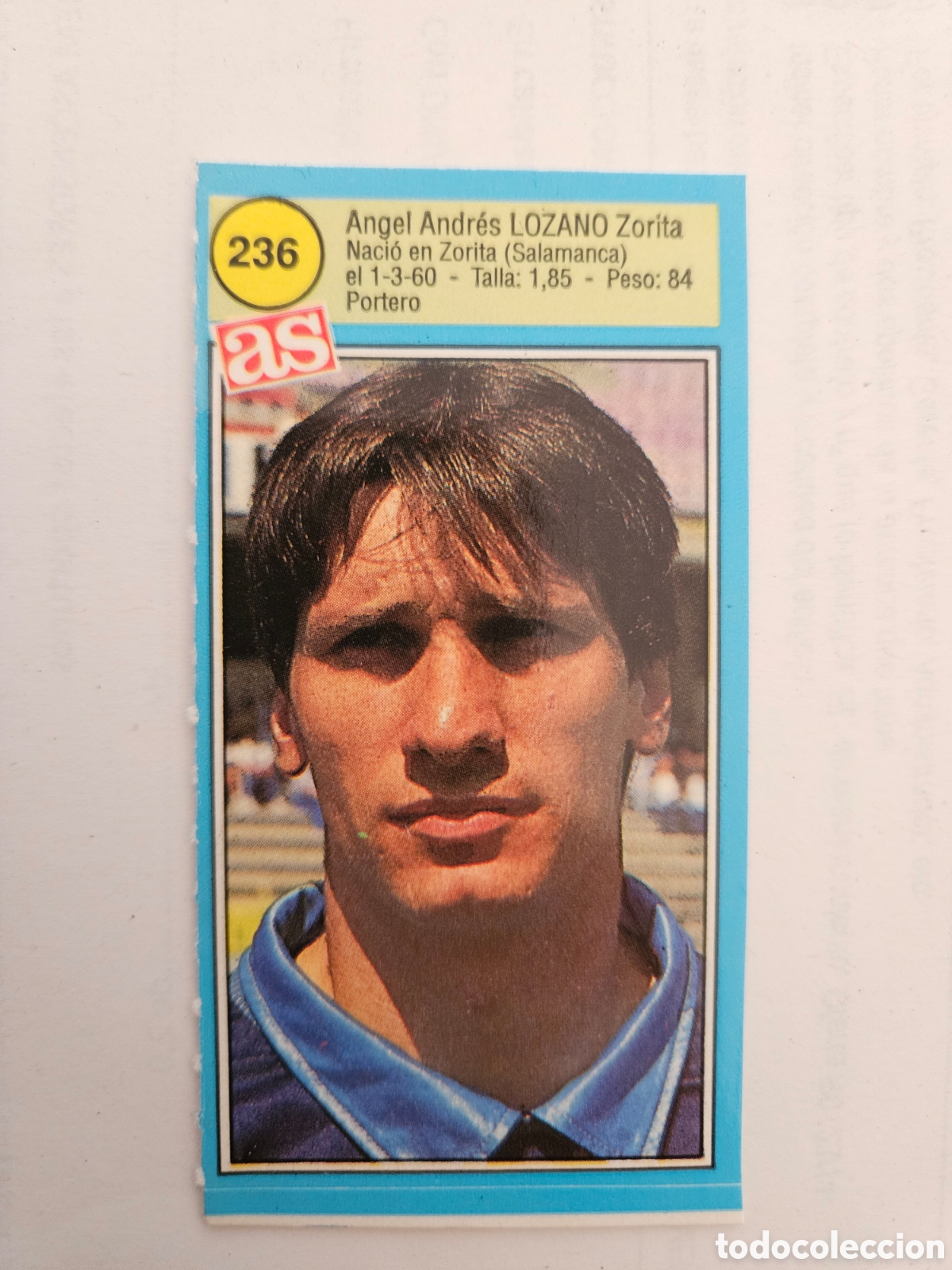 Cromos de F&uacute;tbol: CROMO PEGATINA. ASES LIGA FUTBOL 90 91 1990 1991. DIARIO AS. 236 LOZANO. REAL VALLADOLID