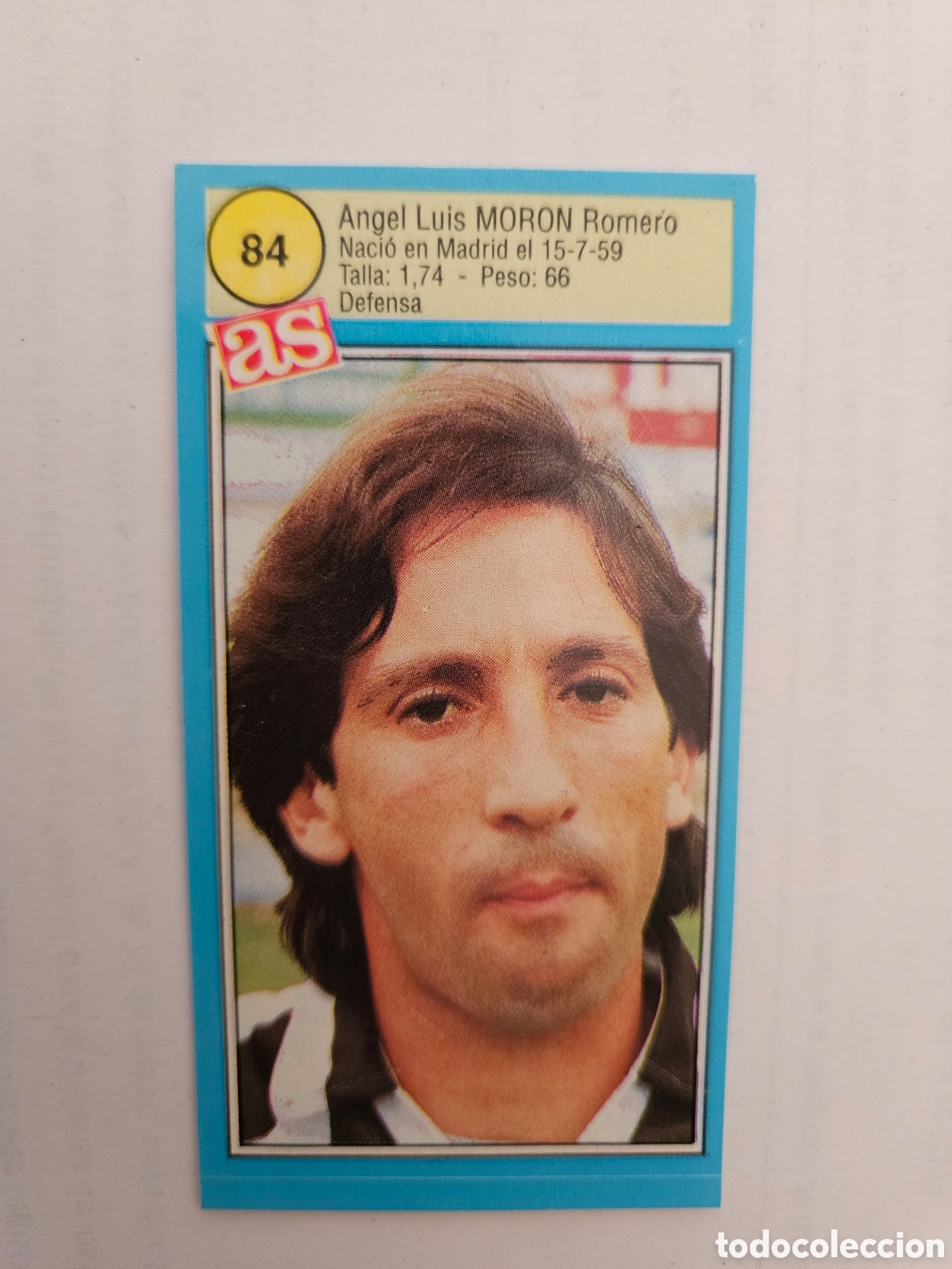 Cromos de F&uacute;tbol: N&ordm; 84 ANGEL LUIS MORON (CASTELL&Oacute;N) - CROMO F&Uacute;TBOL LIGA 1990-1991 DIARIO AS 90-91