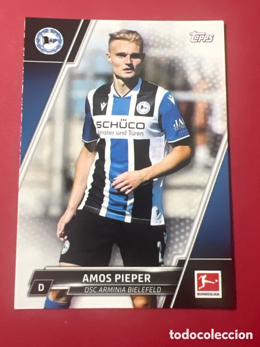 Cromos de Futebol: C345. Tarjeta Topps Bundesliga F&uacute;tbol 2021/22 N&deg; 33 Amos Pieper