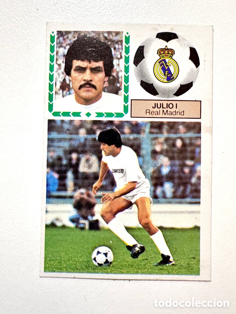 Fu&szlig;ball-Sticker: JULIO I Fichaje 4 REAL MADRID . Dif&iacute;cil . Liga este 83 84 . Nuevo